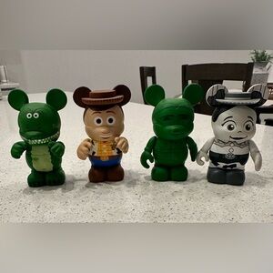 Disney Toy Story Vinylmation - Rex, Woody, Army Man, Black and White Jessie